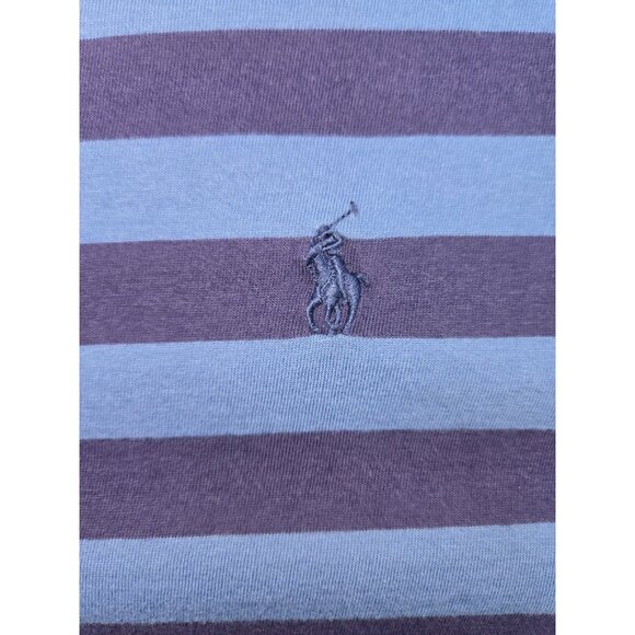 Polo Ralph Lauren Classic Fit Cotton Blue Striped T-Shirt XL - Picture 6 of 7